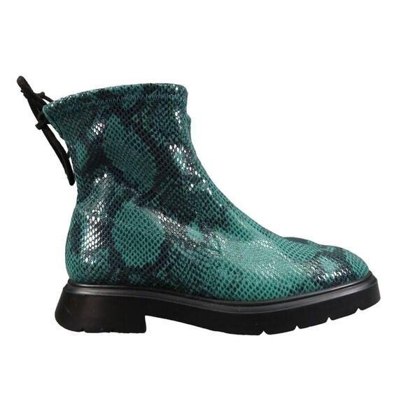 Stuart Weitzman Shoes Womens 5 Boots Fashion Snake Print Casual Pull On Benita - Picture 2 of 16